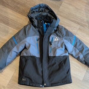 Gerry Weber Kids' Black and Gray Ski Shell & Puffer Jacket with Blue Accents